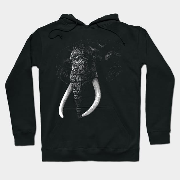 Elegant Elephant Hoodie by albertocubatas